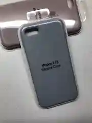 Небесно-голубой защитный силиконовый чехол для iphone 7 iphone 8 с яблоком