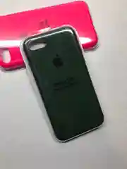 Зеленый защитный силиконовый чехол для iphone 7 iphone 8 с яблоком