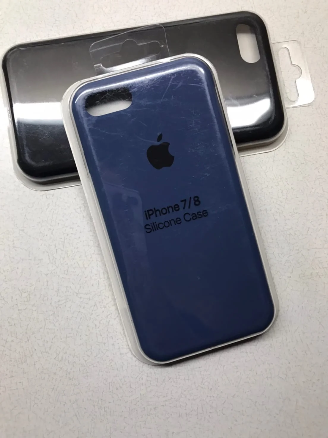 Индиго защитный силиконовый чехол для iphone 7 iphone 8 с яблоком