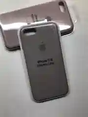Серый меланж защитный силиконовый чехол для iphone 7 iphone 8 с яблоком
