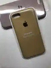 Хаки защитный силиконовый чехол для iphone 7 iphone 8 с яблоком