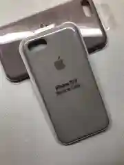 Серый защитный силиконовый чехол для iphone 7 iphone 8 с яблоком