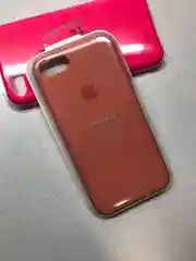 Оранжевый защитный силиконовый чехол для iphone 7 iphone 8 с яблоком