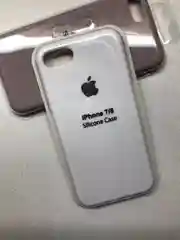 Белый защитный силиконовый чехол для iphone 7 iphone 8 с яблоком