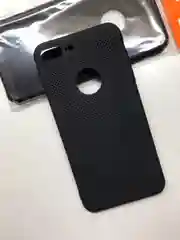 Защитный силиконовый мужской черный чехол для iphone 7+ iphone 8+