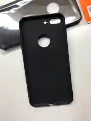 Защитный силиконовый мужской черный чехол для iphone 7+ iphone 8+