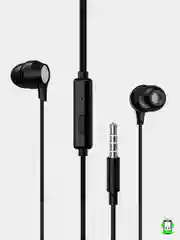 Черный вакуумные наушники с микрофоном Borofone BM28