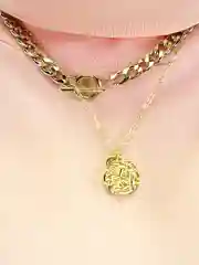 Цепочка  женская на шею, ожерелье с подвеской Foossa