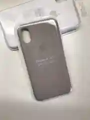 Серый защитный силиконовый чехол для iphone X iphone 10 с яблоком