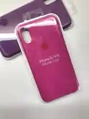 Пурпурный защитный силиконовый чехол для iphone X iphone 10 с яблоком