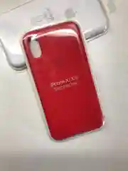 Красный защитный силиконовый чехол для iphone X iphone 10 с яблоком