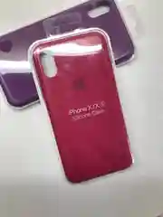 Багровый защитный силиконовый чехол для iphone X iphone 10 с яблоком