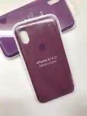 Фиолетовый защитный силиконовый чехол для iphone X iphone 10 с яблоком