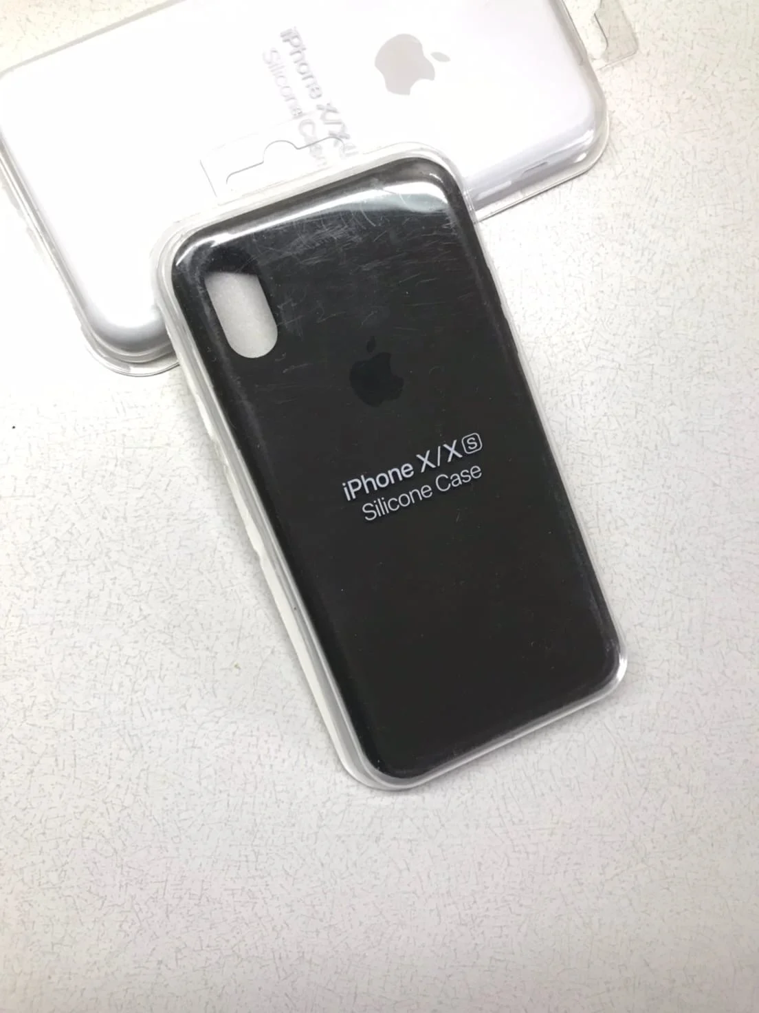 Угольный защитный силиконовый чехол для iphone X iphone 10 с яблоком