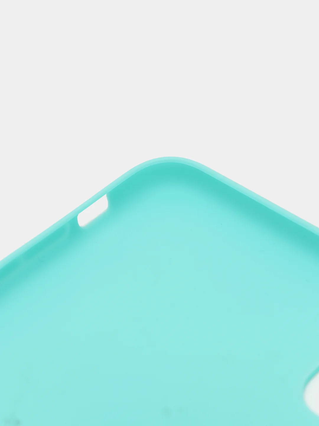 Бирюзовый силиконовый матовый чехол для iPhone XS Max