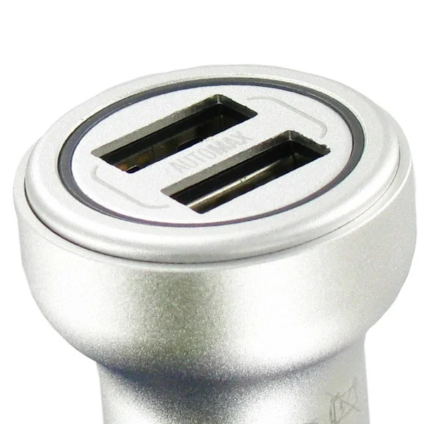 Dotfes / АЗУ Dotfes B05L 2xUSB, 3.4A, silver + кабель Lightning