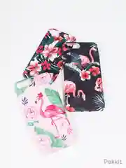 Черный чехол для iPhone "Flamflower" 6s, 7, 8 Plus, X, Xs Max, XR, pkt