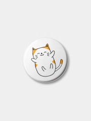 Значок "Рыжий котик", 25 мм