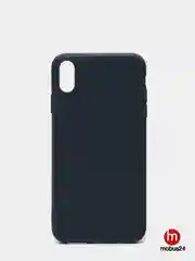 Черный силиконовый матовый чехол для iPhone XS Max