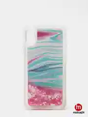Фуксия чехол с блестками для iPhone X, XS