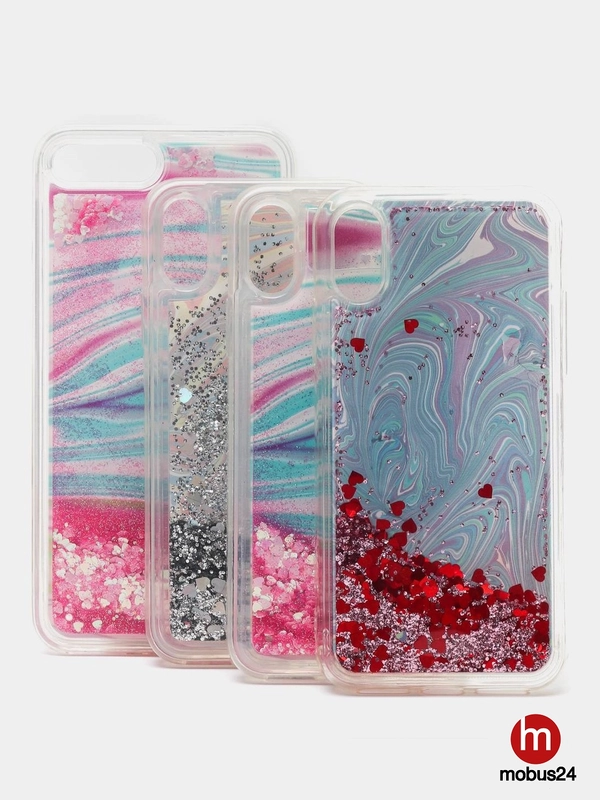 Чехол с блестками для iPhone X, XS