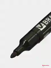 Маркер перманентный (нестираемый) BRAUBERG "Energy", ЧЕРНЫЙ,круглый наконечник,3 мм 150475