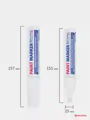 Маркер-краска лаковый (paint marker) 8 мм, БЕЛЫЙ, BRAUBERG PROFESSIONAL PLUS JUMBO