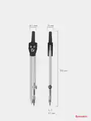 Готовальня BRAUBERG "Architect", 3 предмета