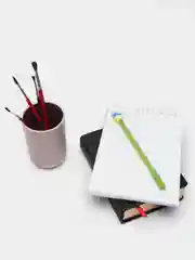 Желтый ручка "Кактусы" черная, гелевая