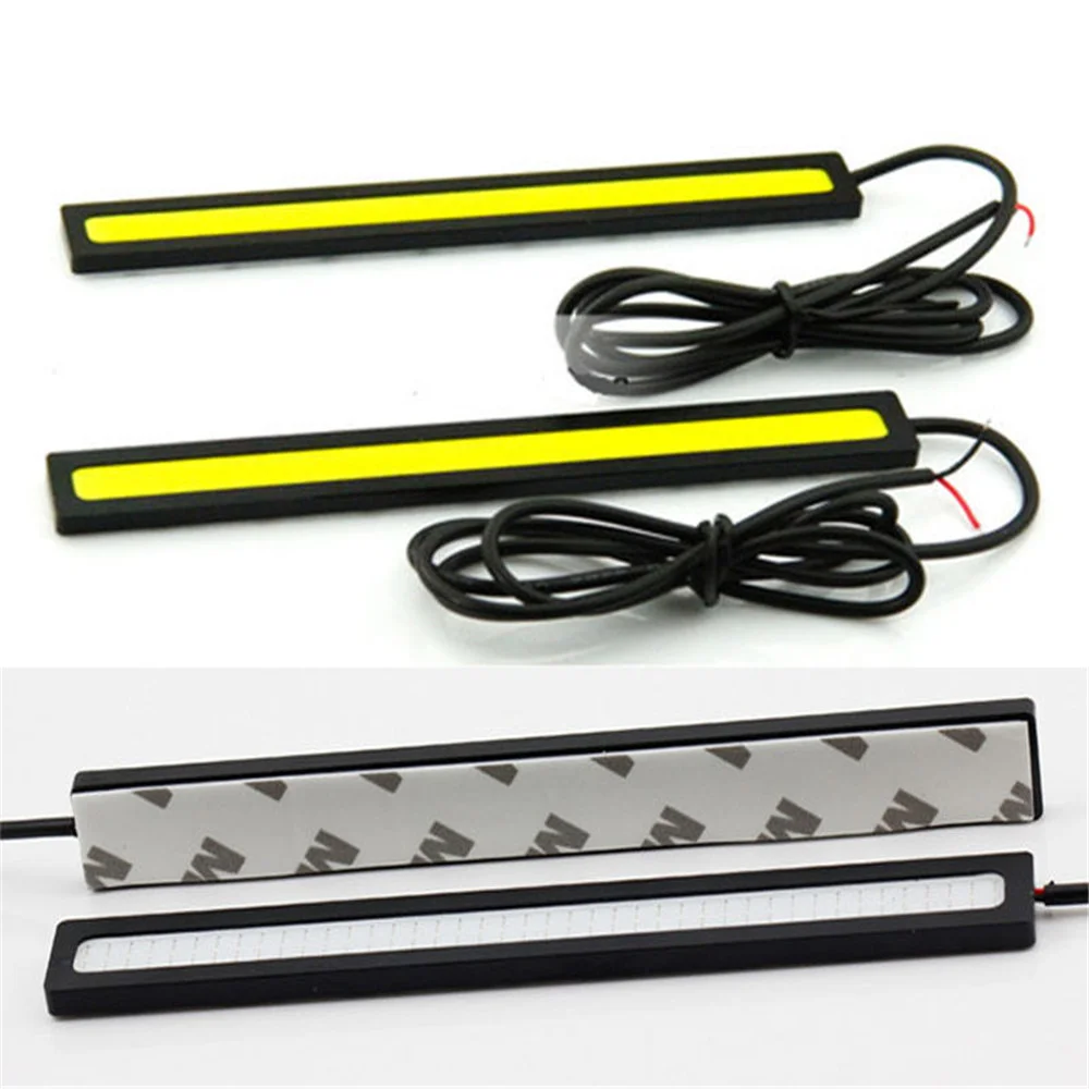 Дневные ходовые огни COB LED 2 штуки ДХО габариты, противотуманки, стоп-сигналы 17 см