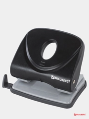 Дырокол BRAUBERG "Original", до 25 листов, черный, 222542