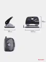 Дырокол BRAUBERG "Original", до 25 листов, черный, 222542