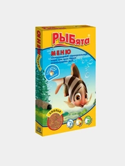 Корм для рыб, меню хлопья+сюрприз 10 гр, "РЫБята"