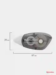 Корректирующая лента BRAUBERG BLACK&WHITE 5 мм х 8 м, корпус черный тонированный, механизм перемотки, 227800