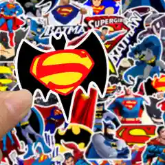 Стикеры Superman VS Batman 45шт