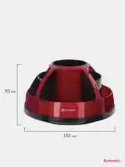 Канцелярский набор BRAUBERG "Микс", 10 предметов, вращающаяся конструкция, черно-красный, блистер, 231929