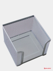 Подставка для бумажного блока BRAUBERG "Germanium" металлическая, 78*105*105 мм,