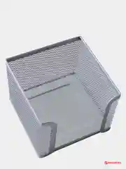 Подставка для бумажного блока BRAUBERG "Germanium" металлическая, 78*105*105 мм,