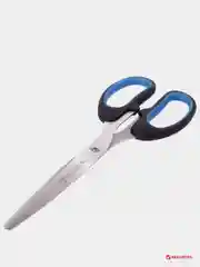 Ножницы BRAUBERG "Classic+", 185 мм, классической формы, резиновые вставки, черно-синие