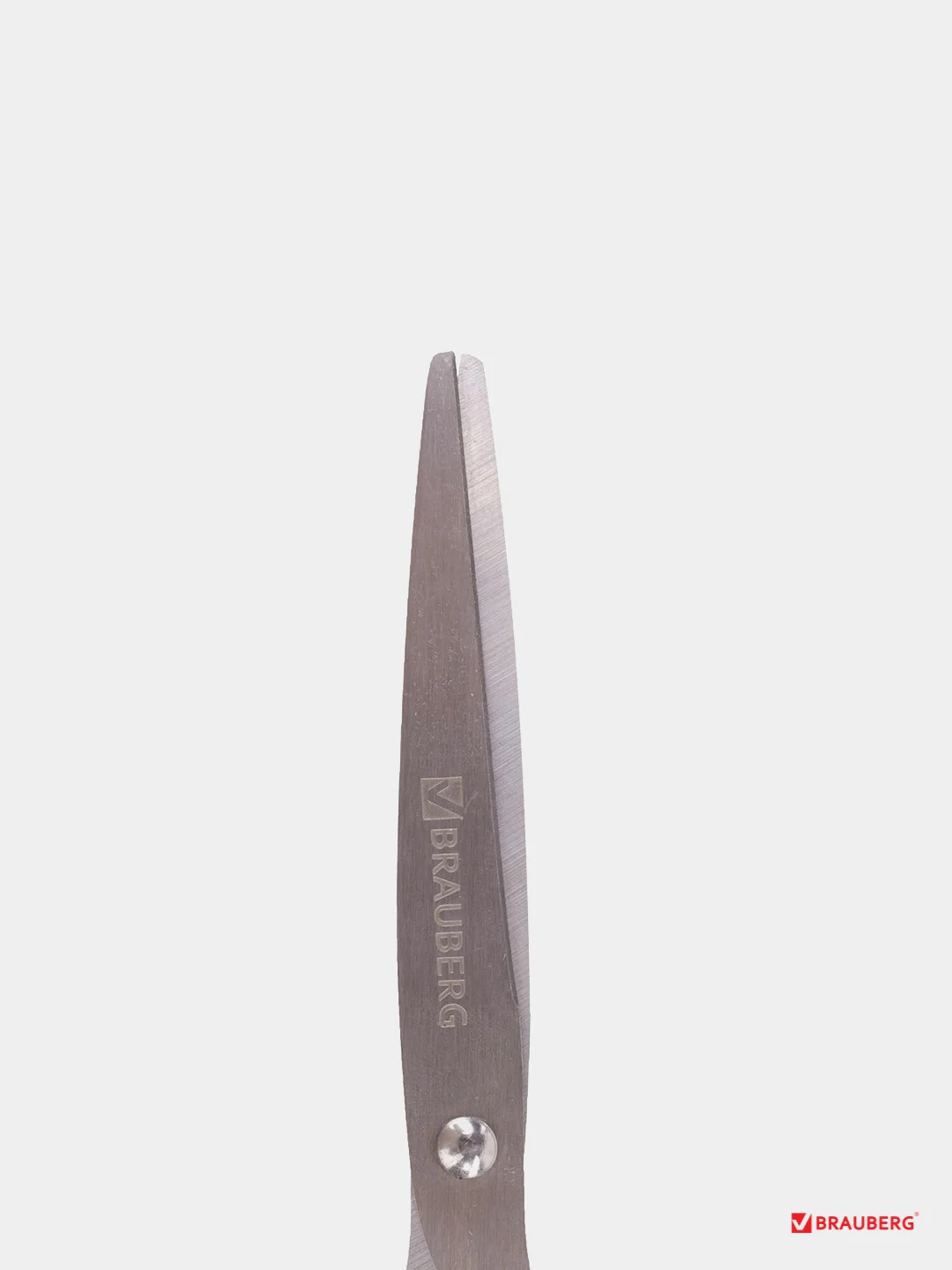 Ножницы BRAUBERG "Classic+", 185 мм, классической формы, резиновые вставки, черно-синие