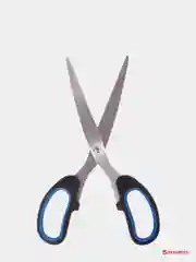Ножницы BRAUBERG "Classic+", 185 мм, классической формы, резиновые вставки, черно-синие