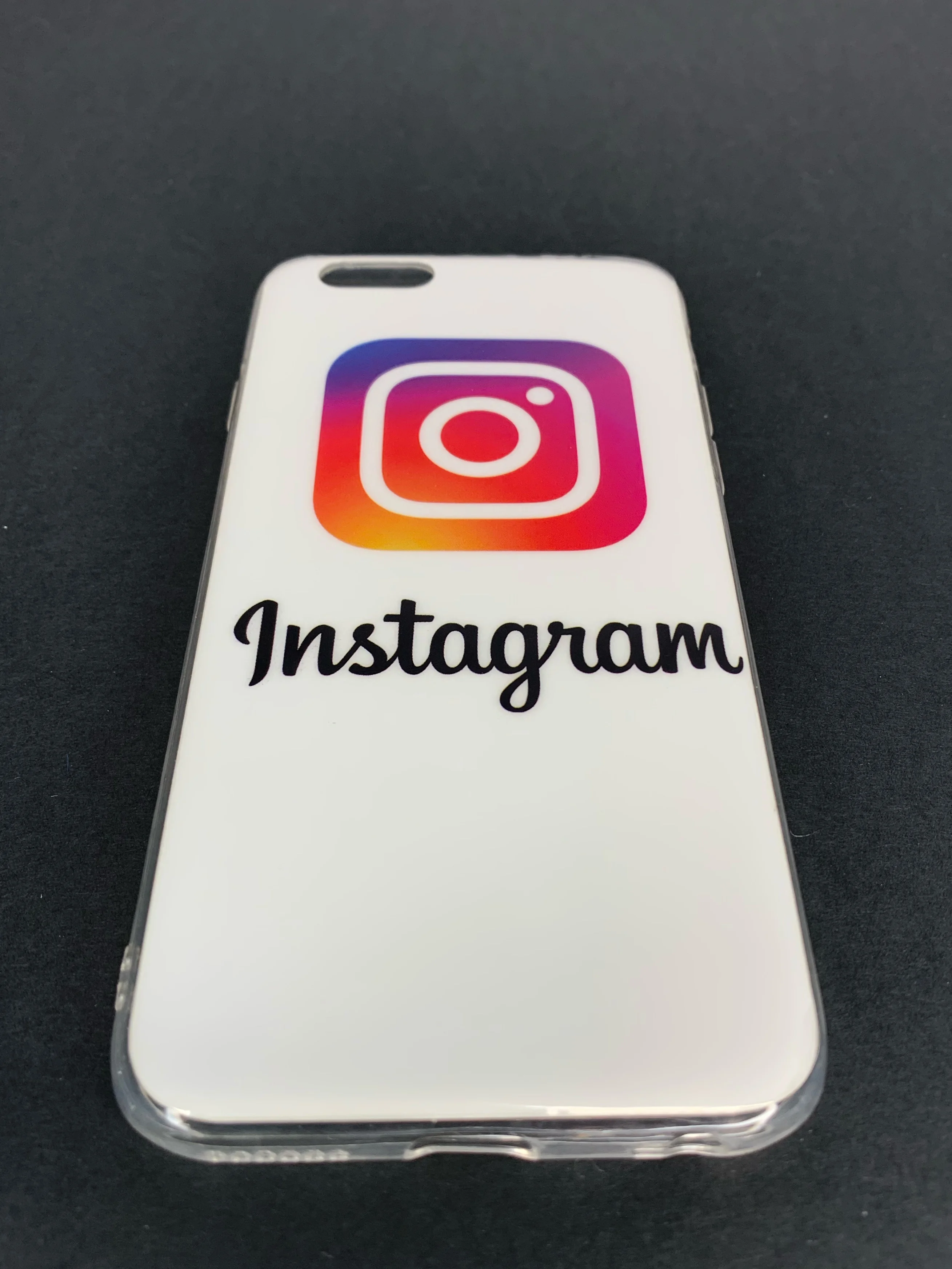 Чехол для iPhone из гибкого пластика "Инстаграм"