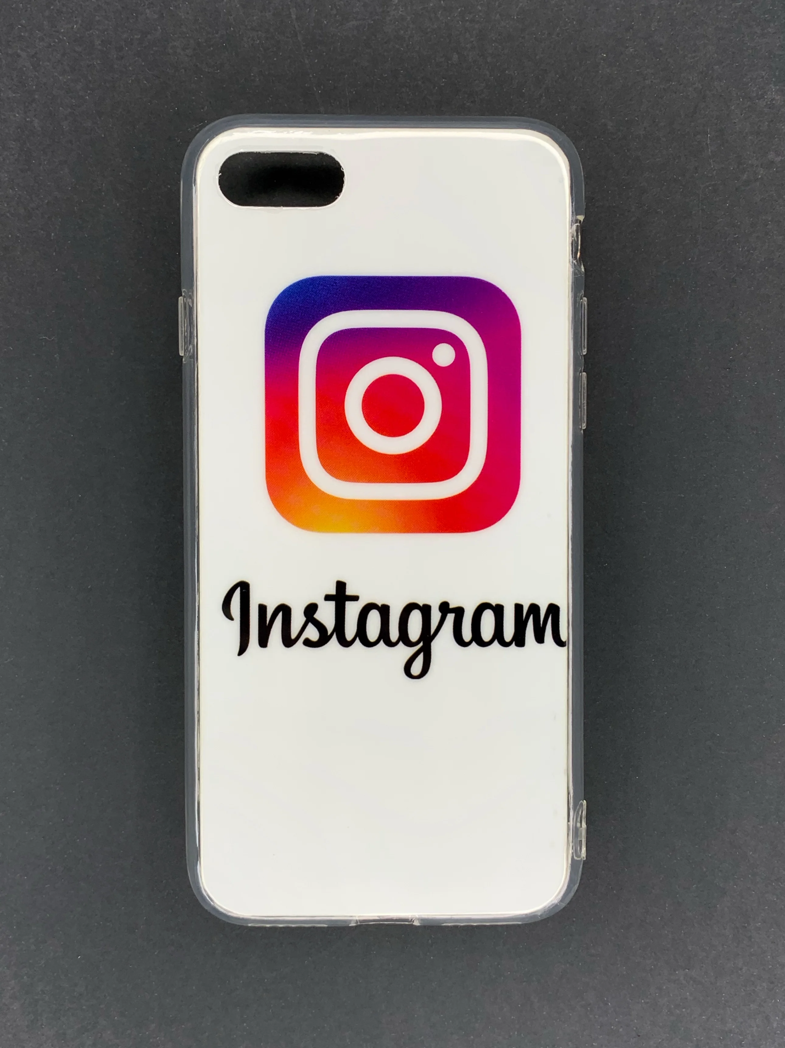 Чехол для iPhone из гибкого пластика "Инстаграм"