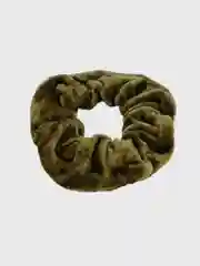 Зеленый резинка для волос, мягкая бархатная