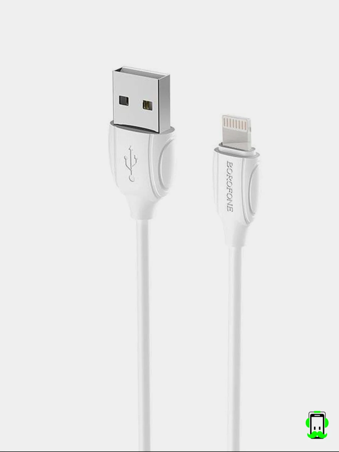 Белый кабель Borofone BX19 для iPhone, lightning