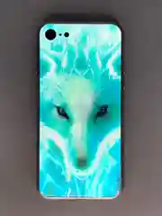 Чехол для iPhone из гибкого пластика "Волк. Барс"