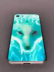 Чехол для iPhone из гибкого пластика "Волк. Барс"