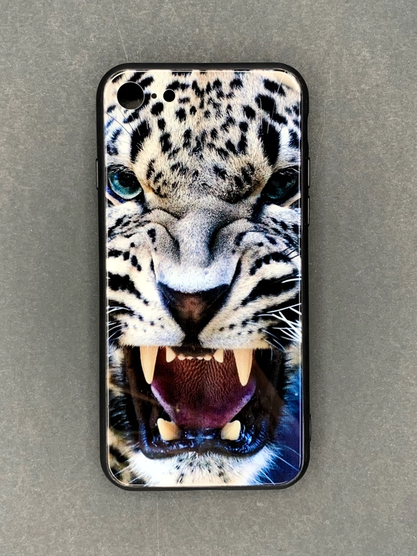 Чехол для iPhone из гибкого пластика "Волк. Барс"
