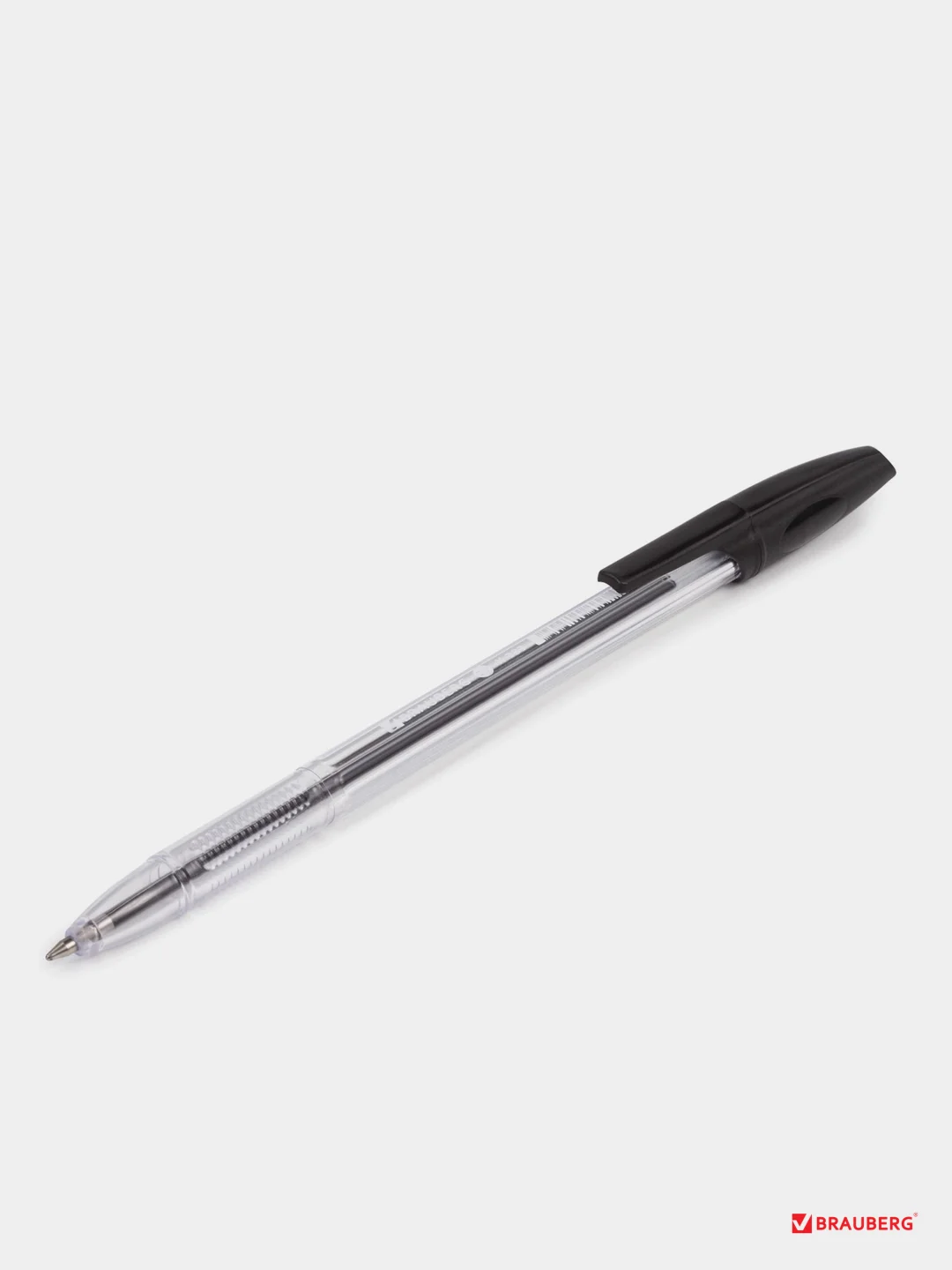 Ручка шариковая BRAUBERG "X-333", ЧЕРНАЯ, 5 шт., 142406