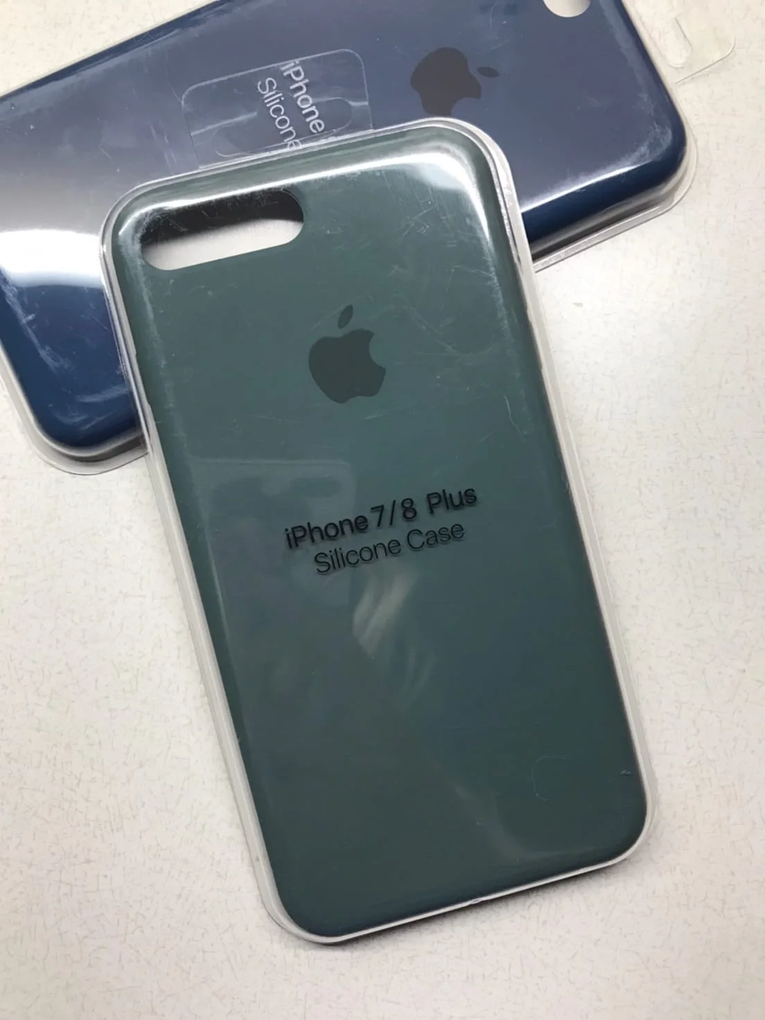 Лесной зеленый защитный чехол для iPhone 7+, iPhone 8+ с яблоком